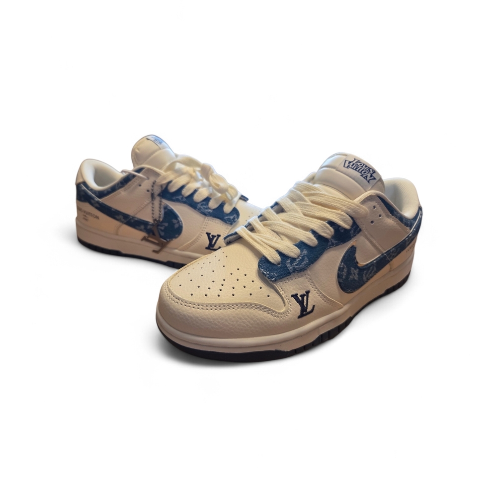 Louis Vuitton Blue and White Sneakers